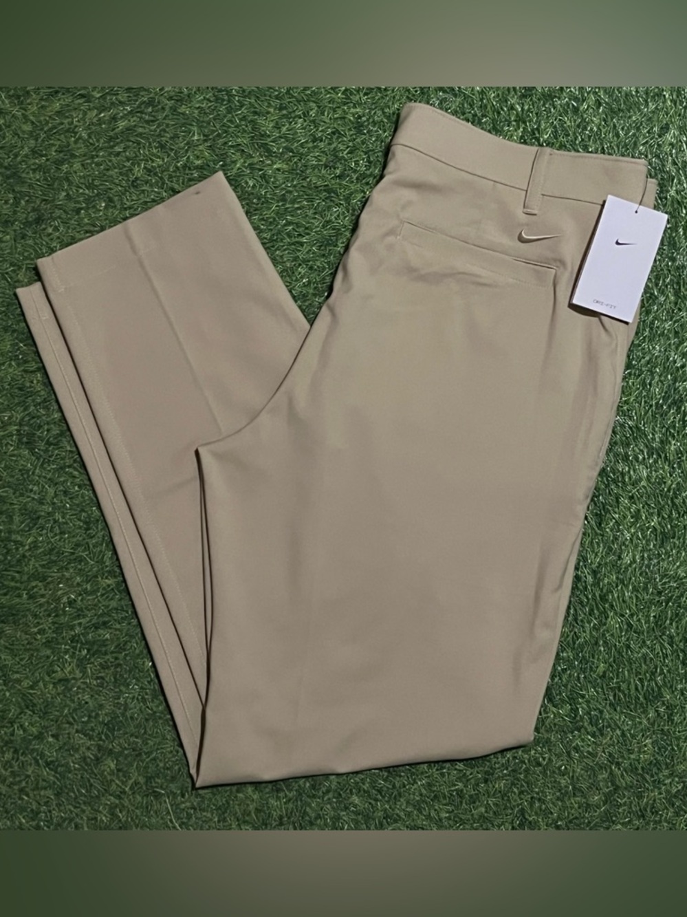 NWT Nike Men’s 36x32 Dri-FIT Victory Golf Pants Beige Ankle Length DN2397-250